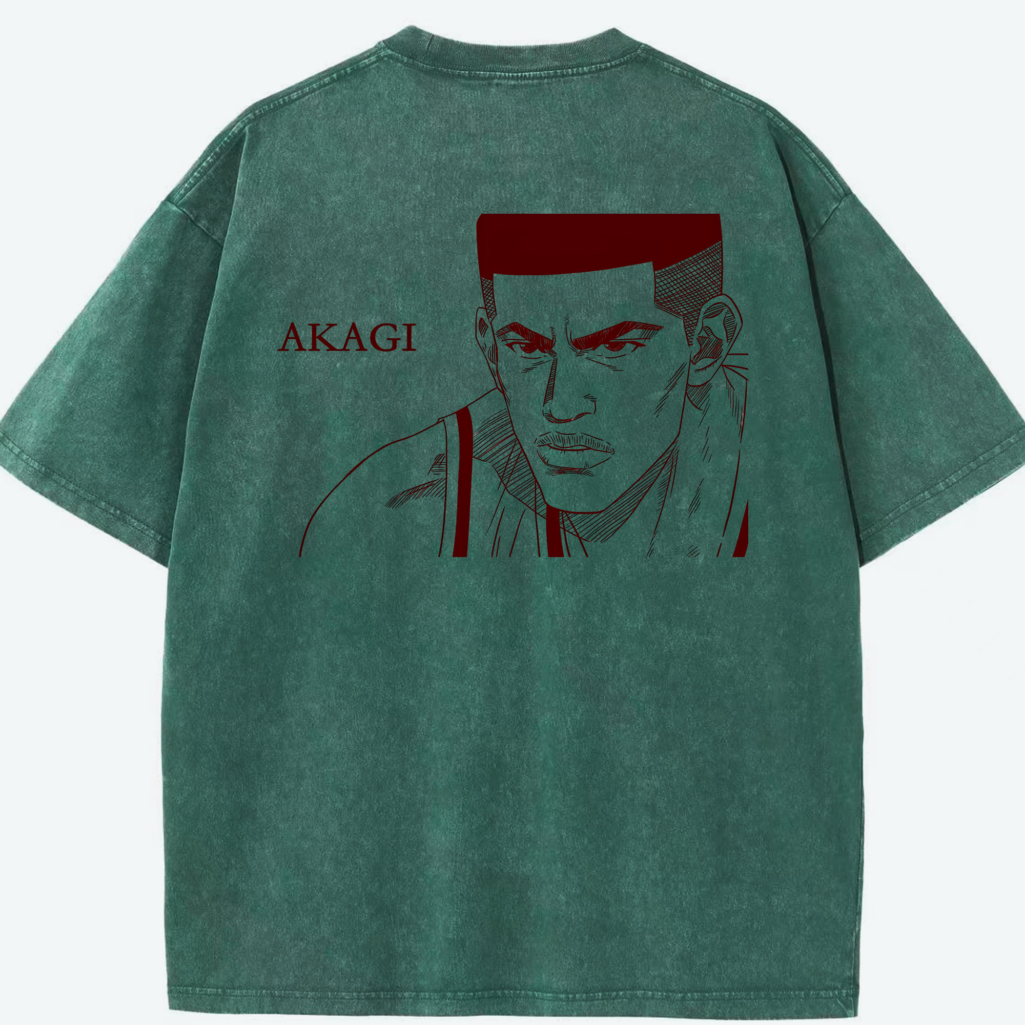 （画像用） SLAM DUNK／スラムダンク 綿100% ヴィンテージ風 半袖Tシャツ（背面プリント）